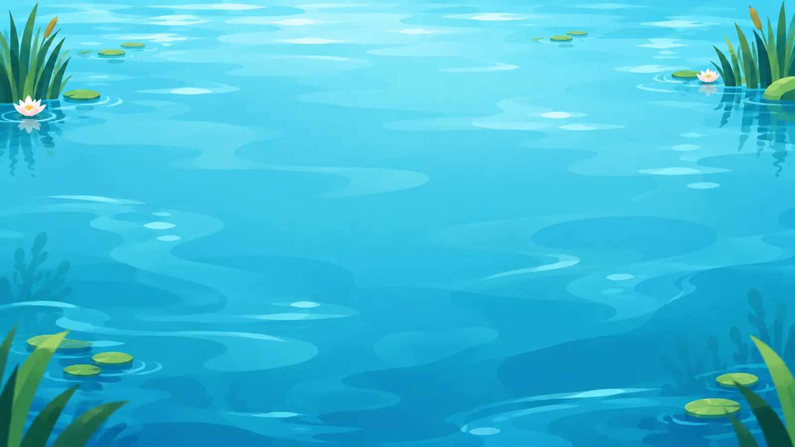 Illustrated pond from the Qalqalah practice game
